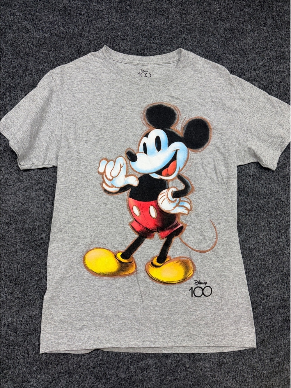 Disney 100 Mickey Mouse Graphic T-Shirt Size S/P 34/36